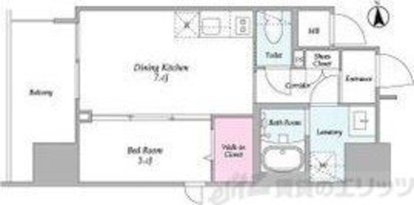 コンフォリア新梅田の物件間取画像